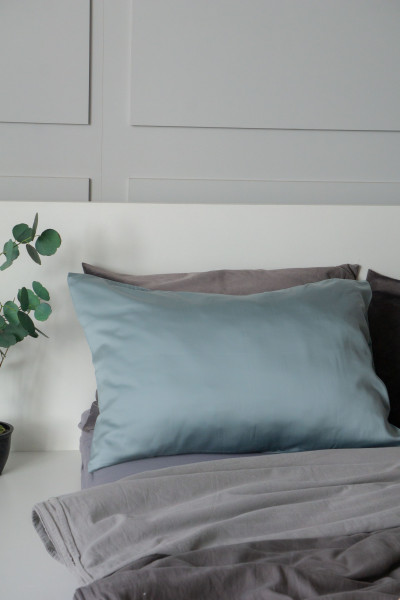 Наволочки из тенселя, оттенок Грозовое небо