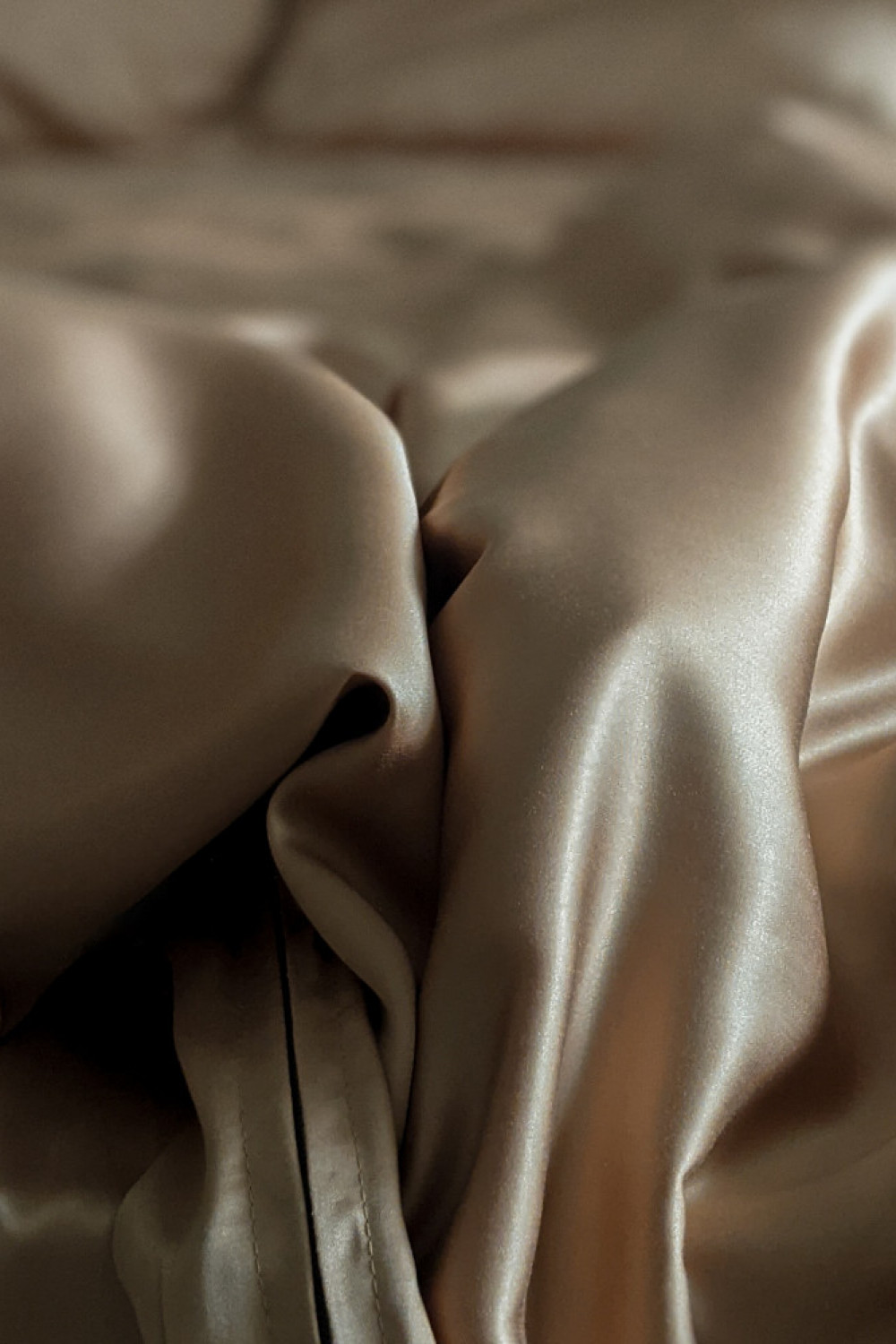 Евро комплект постельного белья из тенселя, оттенок охра