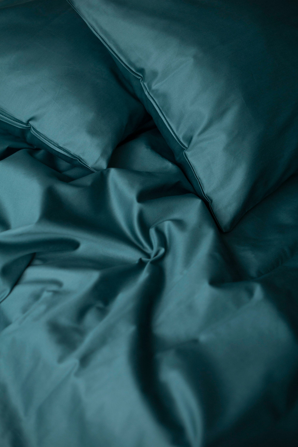 Евро комплект из сатина, оттенок изумруд