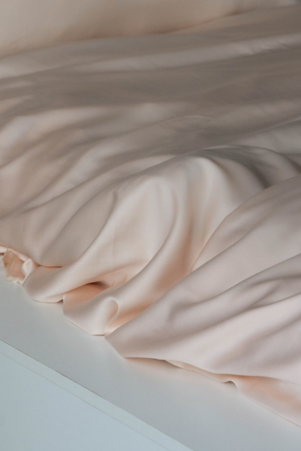 Евро комплект постельного белья из тенселя, оттенок чайная роза