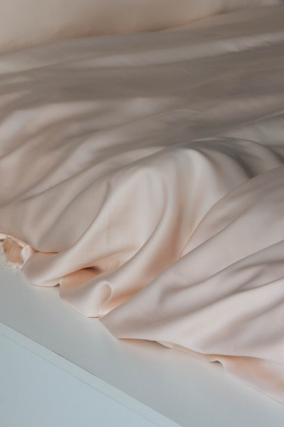 Евро комплект постельного белья из тенселя, оттенок чайная роза