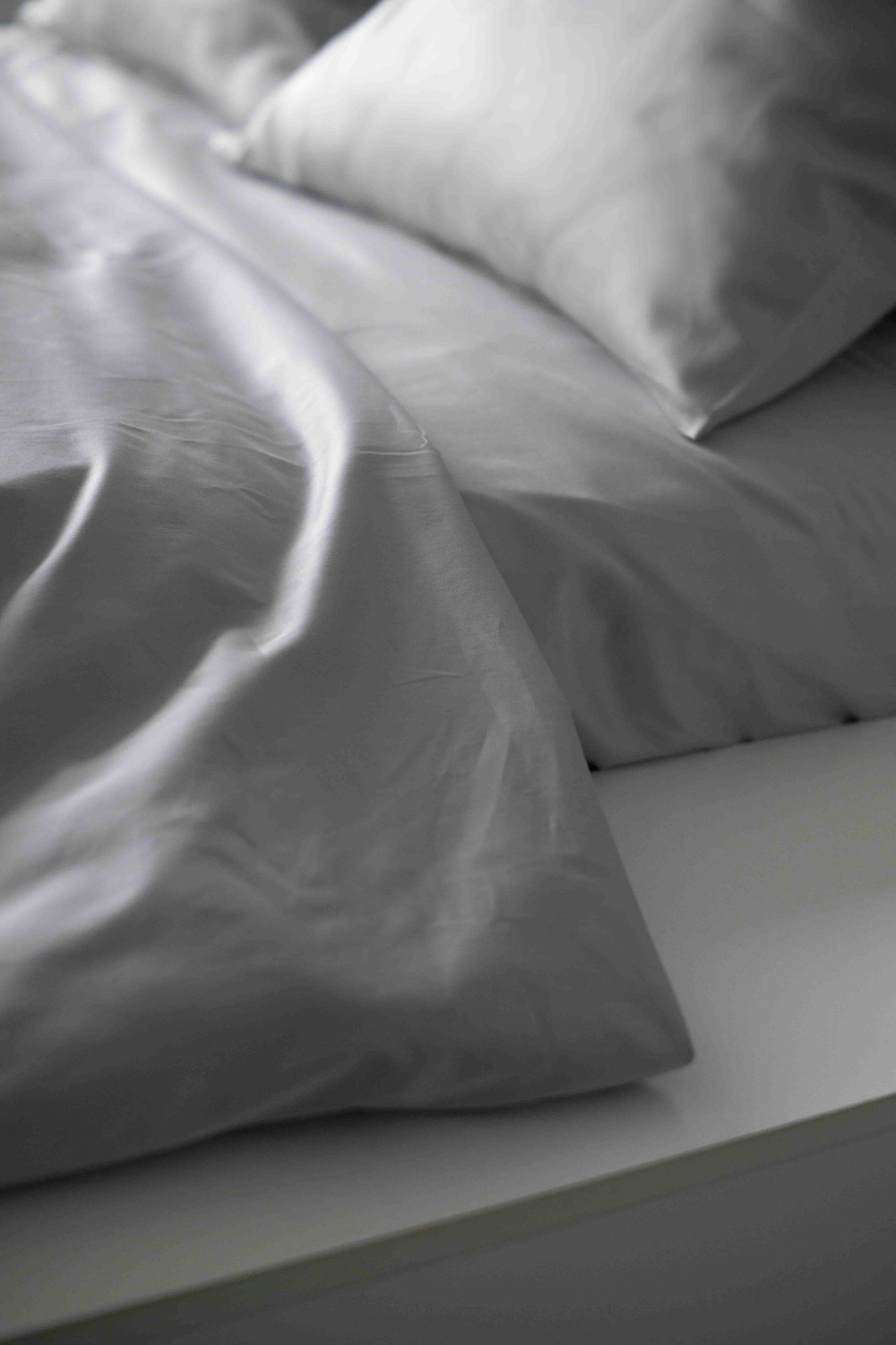 Евро комплект постельного белья из сатина, оттенок сталь