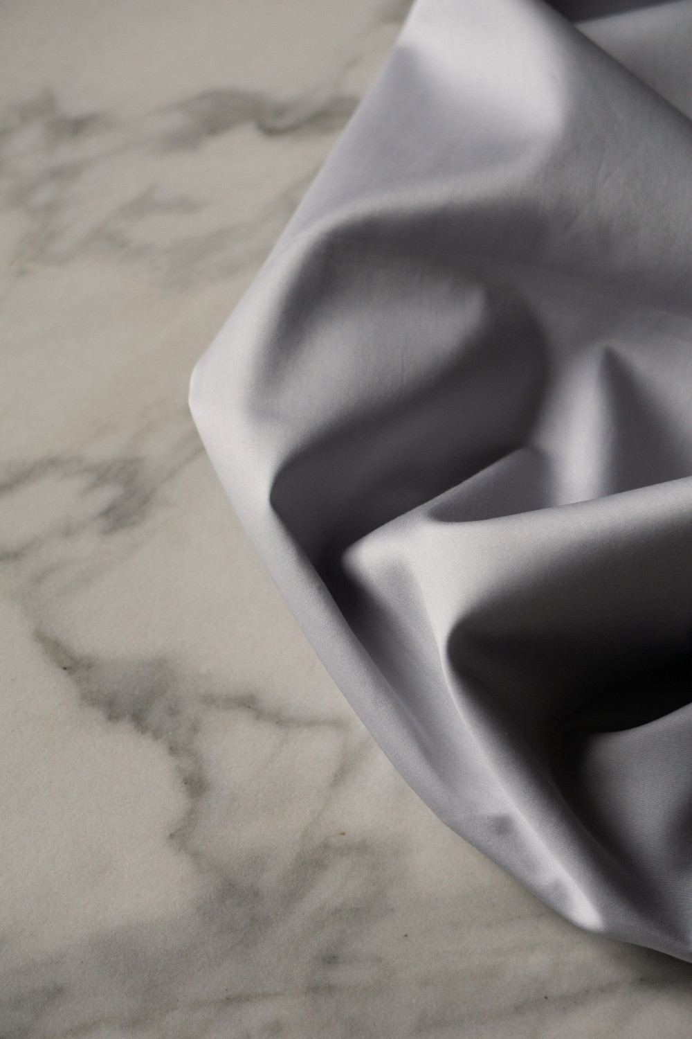 Евро комплект постельного белья из сатина, оттенок сталь