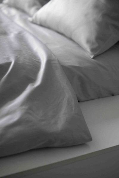 Евро комплект постельного белья из сатина, оттенок сталь