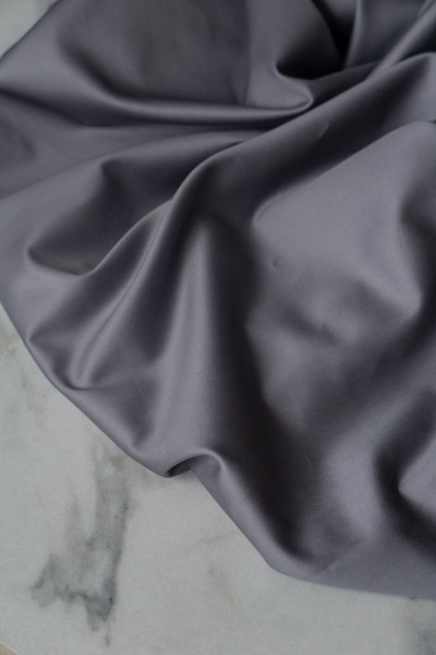 Евро комплект постельного белья из сатина, оттенок графит